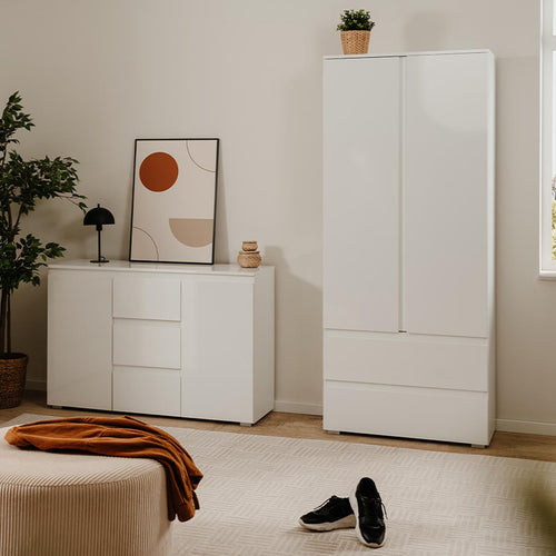 Calicosy - Sideboard 2 Deuren 3 Laden Pretoria - 40x120x80,5 cm