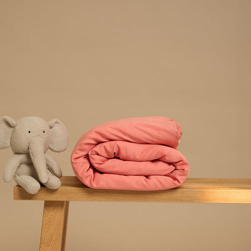 Coco & Cici - Kids - TENCEL Twill Dekbedovertrek Blush - 120x150 (zonder kussensloop)
