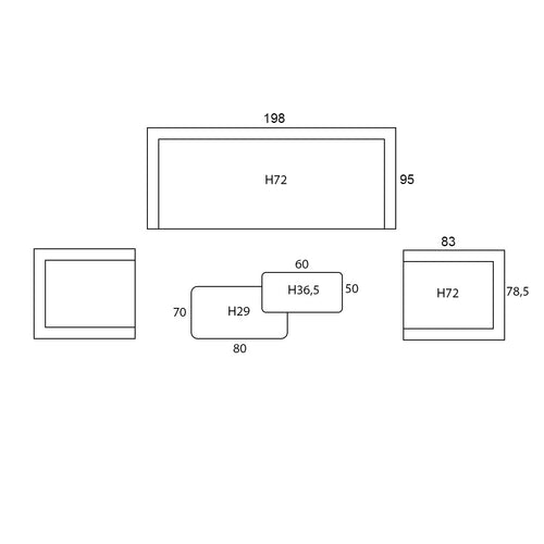 Taste by 4 Seasons loungeset Puglia Latte 5-delig - vtwonen shop
