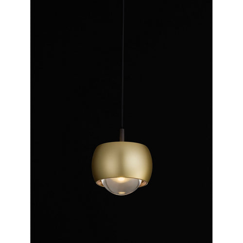 Nova Luce CONGA Slanke hanglamp met gouden LED-verlichting, 13W, 922lm, 3000K