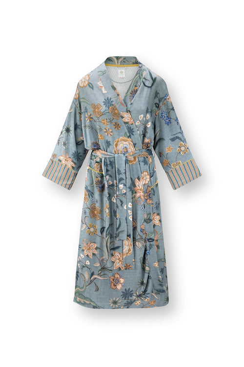 Pip Studio - Noa Kimono Dames - Safari Bloom - Blauw - L - vtwonen shop