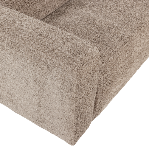 WOOOD 1,5-zits bank arm links Mojo Base - Wollig - Donkerzand - 74x145x97