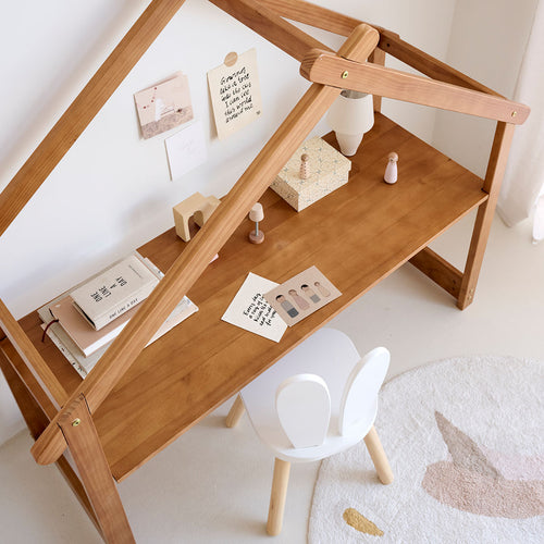 Petite Amélie Kinderbureau Haus maison - 121,50 cm - Walnuss - vtwonen shop