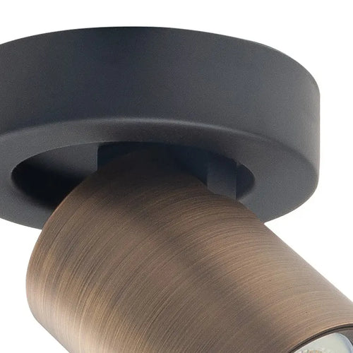 Highlight spot Oliver - 1 lichts - 10  x 13   cm - zwart brons - vtwonen shop