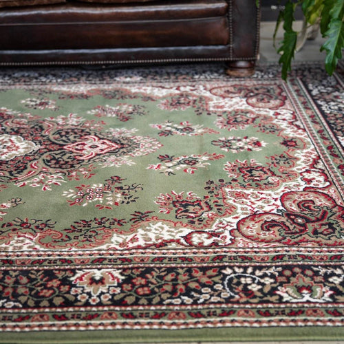 Interieur05 vloerkeed Nain - groen - 150x80cm