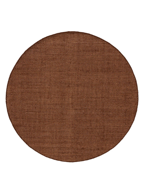 benuta wollen vloerkleed Rocco - bruin - ø 150 cm