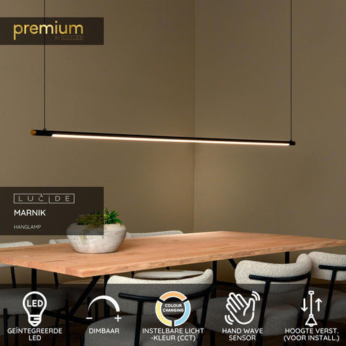 Lucide hanglamp MARNIK - Geïntegreerde LED - Zwart
