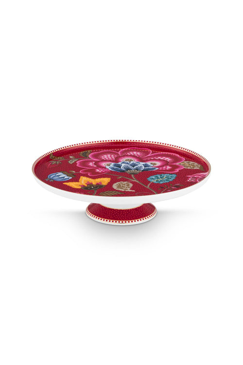 Pip Studio - Blooming Tales Fantasy Dark Red - Mini Taartplateau - 21cm