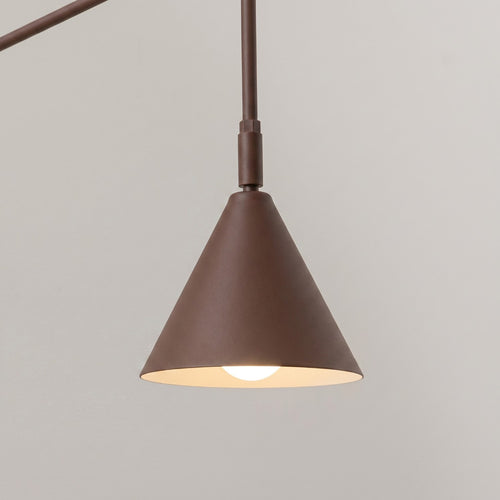 Sollux Lighting Wandlamp NOX 1 bruin met schakelaar - 14x61x30cm