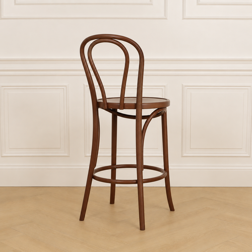 Fameg Vienna Thonet No. 18 houten barkruk walnoot - 65 cm