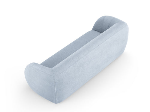 Cosmopolitan Design Bank Essen 3-zits, boucle, lichtblauw - 95x230x86cm