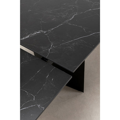 Kare Design Uitschuifbare eettafel Novel 180x90cm zwart - vtwonen shop