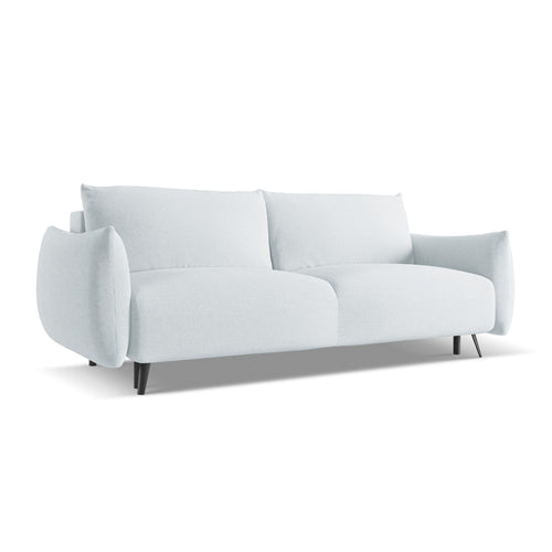 LaMiaSofa 3-zits slaapbank Genova - chenille stof - lichtblauw - 230x105x86