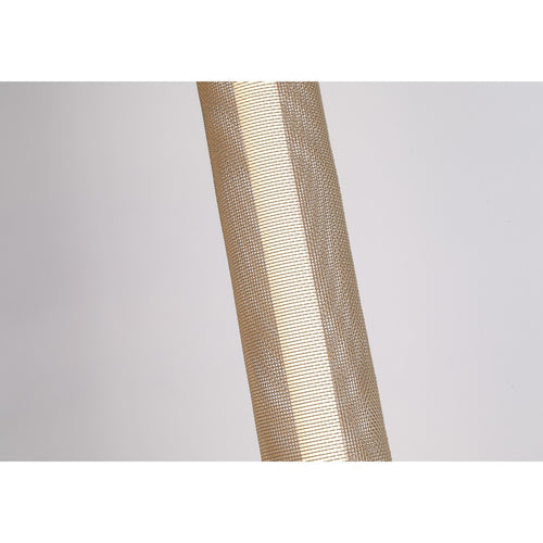 Searchlight Thread LED vloerlamp, goudkleurig gaas en zandzwart metaal