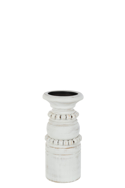 J-Line kaarshouder Pila - metaal - wit - large