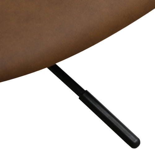 Furnhouse bureaustoel Lido - Donkerbruin - Kunstleer - 57x54x71