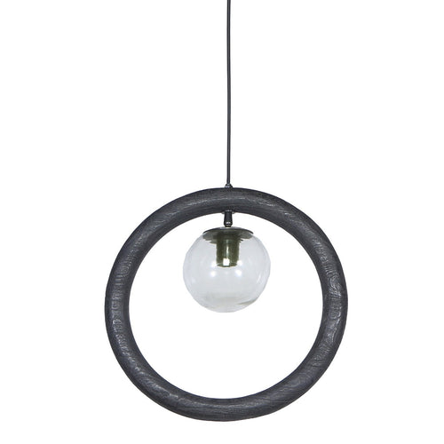 Giga Meubel Hanglamp Karsu - Rond - Zwart - 40cm - vtwonen shop