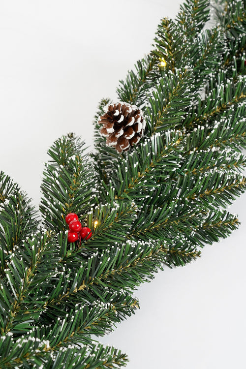 Black Box Trees Creston Guirlande met Decoratie en Verlichting - L270 cm - Groen