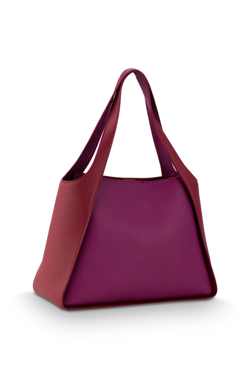 Pip Studio - Filou Schoudertas Dames - Paars - 40x15.5x48cm - vtwonen shop