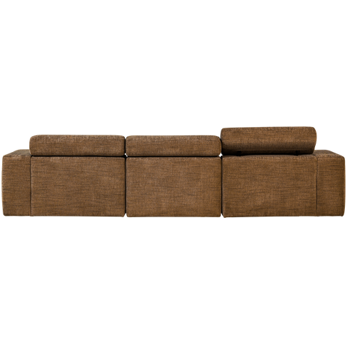 WOOOD chaise longue bank rechts Novi - Polyester - Karamelbruin - vtwonen shop