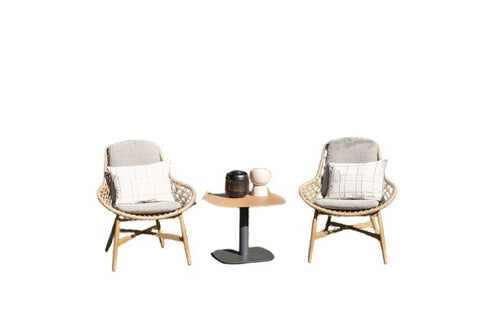 Set van twee loungestoelen Castello - met bijzettafel Leon