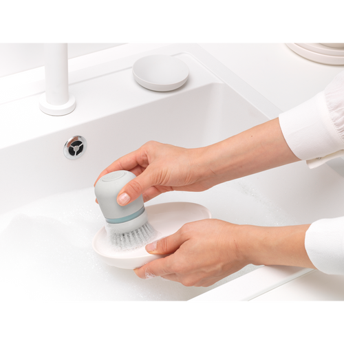 Brabantia SinkSide Afwasborstel met Zeepreservoir - Light Grey