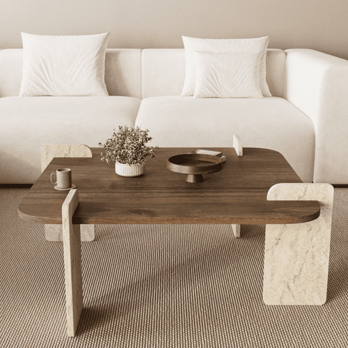 Calicosy - ORIGIN Salontafel - Notenhout - 90x90x35 cm