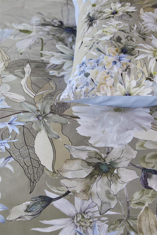 Kardol dekbedovertrek Saffron - 240x200/220 cm - blauw grijs - vtwonen shop