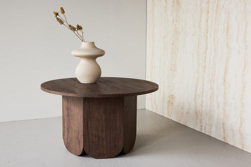 Rebellenclub Salontafel Yune - ø80 cm - Bruin - vtwonen shop