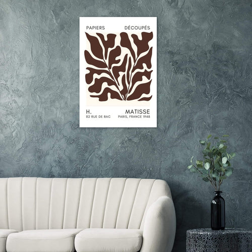 Artfulprints  Matisse – Seabed shapes brown   poster 30x40 cm - vtwonen shop