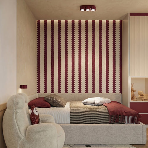 Sollux Lighting Wandlamp AURA bordeaux Gx53 - 10x12x6cm
