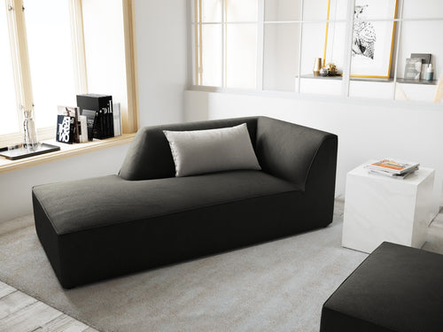 Micadoni - Linker meridiaan "Ruby" ribfluwelen, donkergrijs - 180x93x69cm