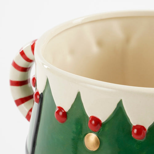 Mica Decorations Funny Bloempot - L28 x B19 x H17 cm - Dolomiet - Groen