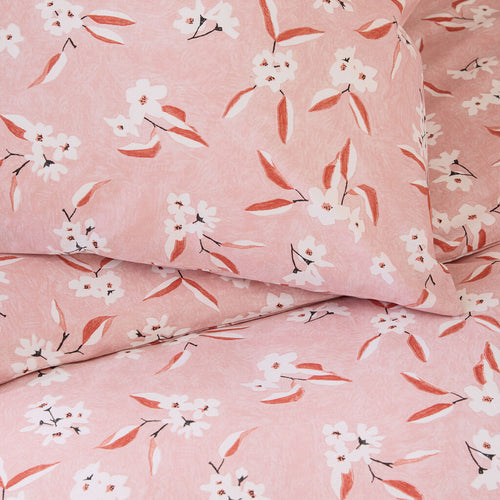 Walra - Dekbedovertrek Floral Fusion - 200x220 cm - Roze