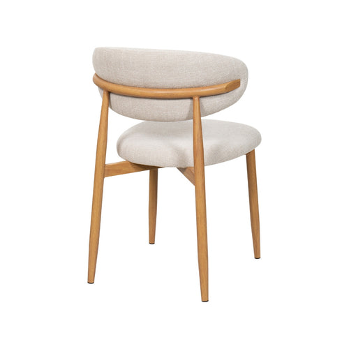 Giga Meubel Eetkamerstoel Alexia - Beige/Naturel - Set van 2 - vtwonen shop