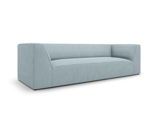 Micadoni Bank Ruby 3-zits, ribfluwelen, lichtblauw - 93x232x69cm