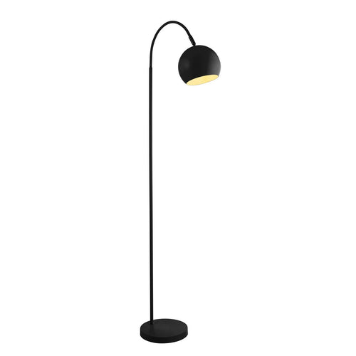 Searchlight Calumn Staande lamp mat zwart metaal