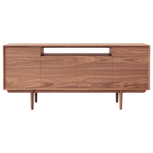 Tikamoon Dressoir van massief notenhout 180 cm - Bruin