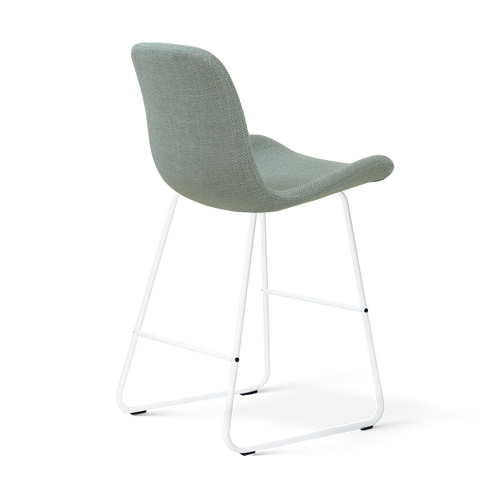 Nolon Nino-Fé barkruk saliegroen - wit onderstel - 65 cm - vtwonen shop