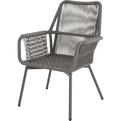 Lesli Living bistrostoel Silas - grijs - 64x69x92cm - set van 4