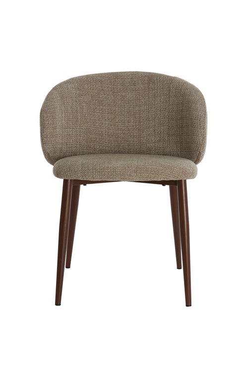 Light & Living eetkamerstoel ALUKO - 56x57x74cm - bruin - Set van 2
