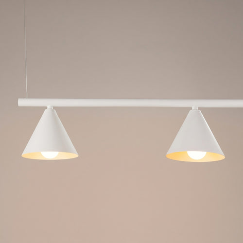 Sollux Lighting Kroonluchter NOX 4L wit - 122x14x215cm