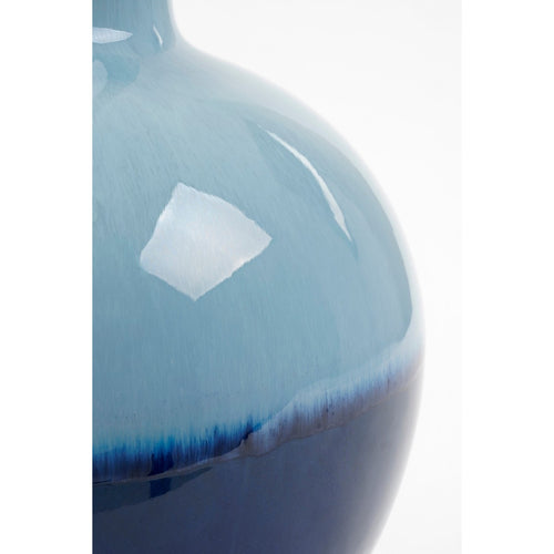 Mica Decorations Holm Vaas - H42 x Ø29 cm - Keramiek - Blauw