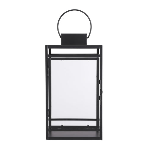 Mica Decorations Storm Lantaarn - L20 x B19 x H36 cm - Zwart - vtwonen shop