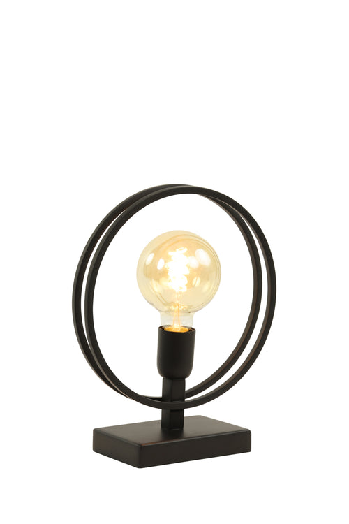 Light & Living tafellamp RUDRA - 25x10x30cm - zwart