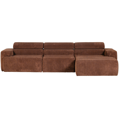 WOOOD chaise longue bank rechts Novi - Ribstof - Terra - vtwonen shop