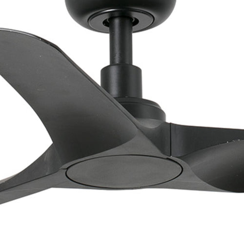 Faro HEY Kleine zwarte DC-plafondventilator met 6 snelheden
