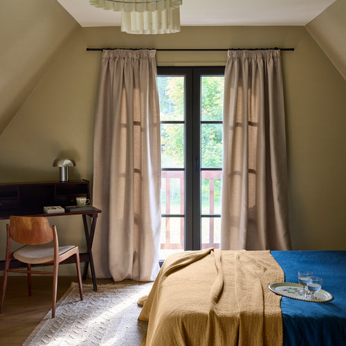 Gordijn 80% natuurlijk donkermakend effect natuurlijk 350x280 cm