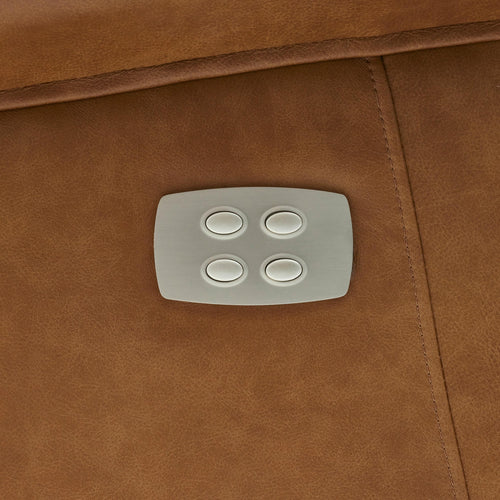 Furnhouse elektrische relaxfauteuil Bonanza - Cognacbruin - Draaibaar - 83x76x115