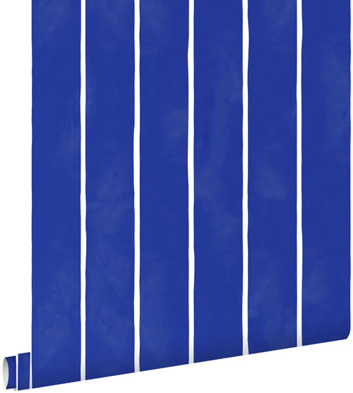 ESTAhome behang strepen blauw en wit - 50 x 900 cm - 131312 - vtwonen shop